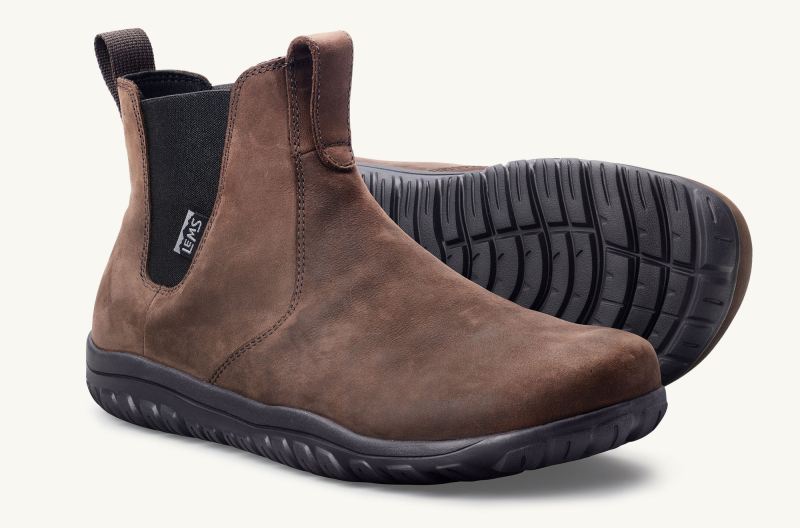 STYLISH OUTLET LEMS | MEN'S CHELSEA BOOT WATERPROOF-Espresso