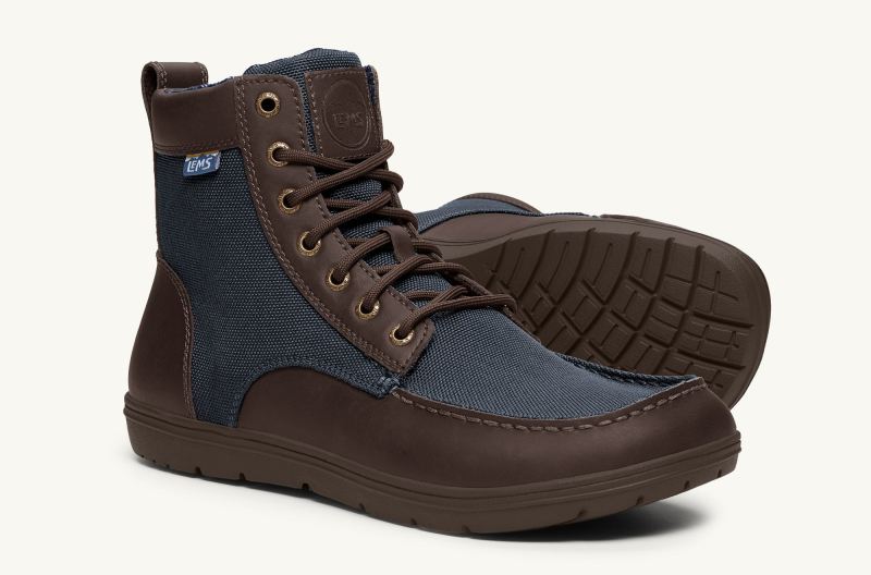 STYLISH OUTLET LEMS | MEN'S BOULDER BOOT NYLON-Navy Stout