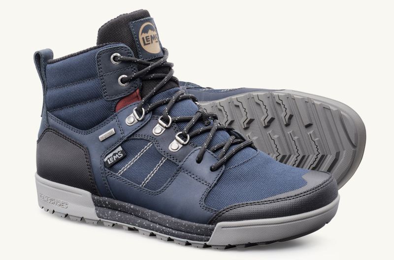 STYLISH OUTLET LEMS | MEN'S OUTLANDER WATERPROOF BOOT-Blue Steel