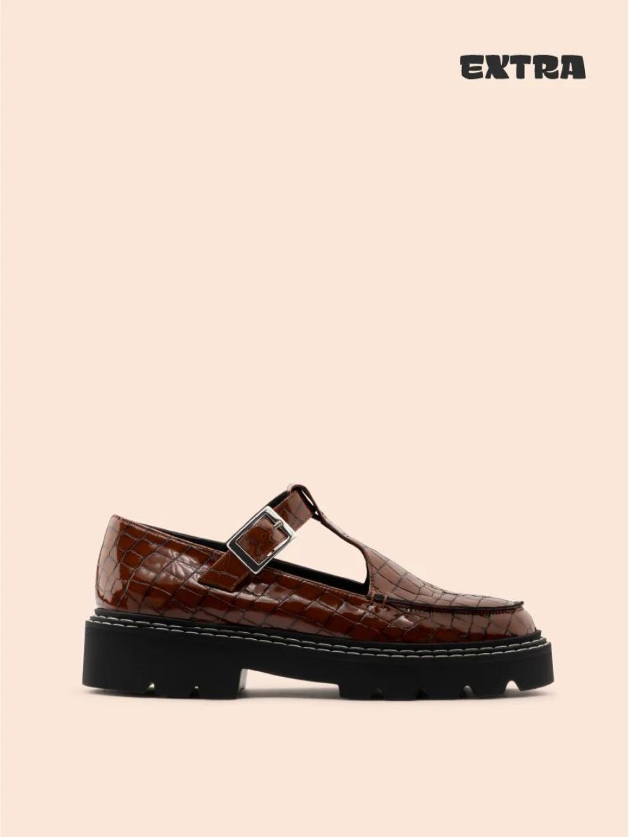 New Arrivals Maguire Women's Neiva Brown Mary Jane Deadstock Leather