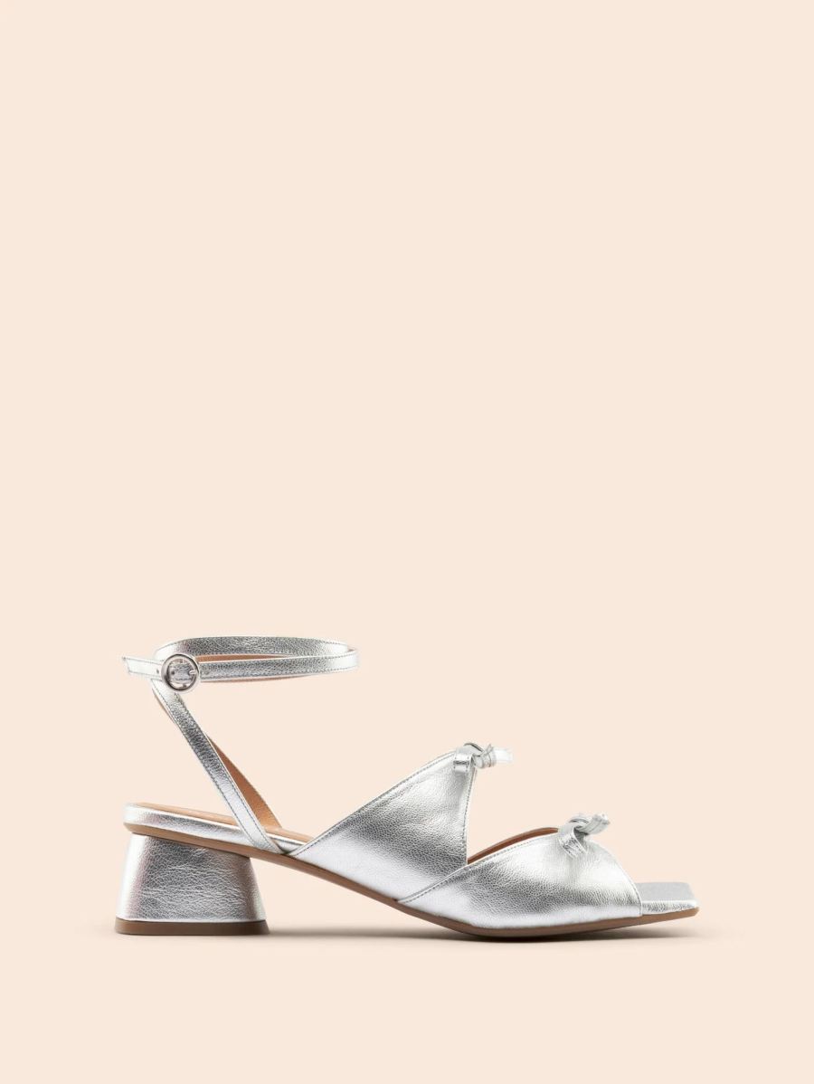 New Arrivals Maguire Women's Mira Silver Heel Heeled Sandal