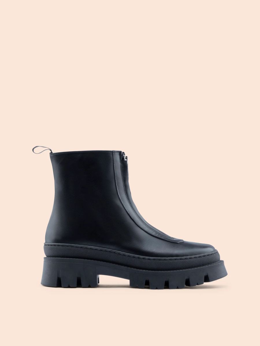New Arrivals Maguire Women's Lana Black Boot Front-Zip Boot