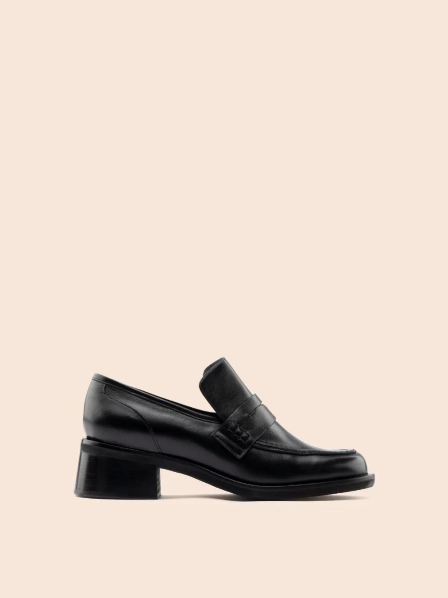New Arrivals Maguire Women's Marlia Black Loafer Heeled Loafer
