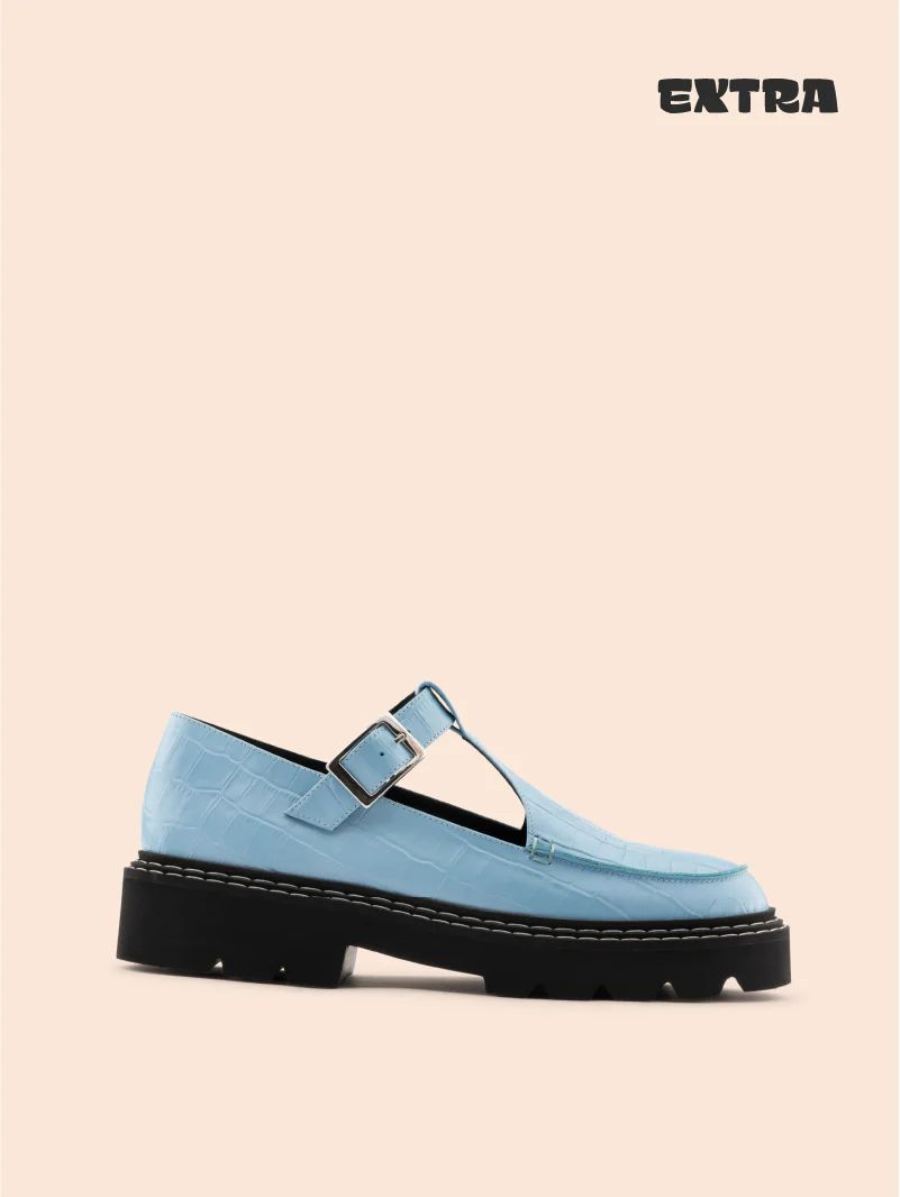New Arrivals Maguire Women's Neiva Sky Blue Mary Jane Deadstock Leather