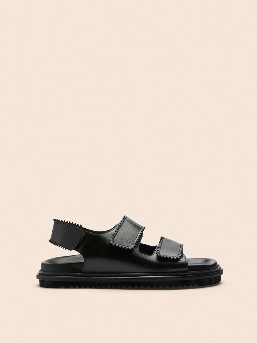New Arrivals Maguire Women's Tavira Black Sandal Velcro straps sandals