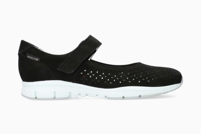 MEPHISTO WOMEN'S YELINA PERF-BLACK | STYLISH OUTLET