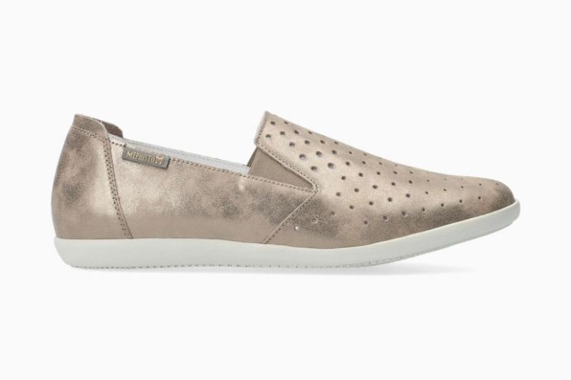 MEPHISTO WOMEN'S KORIE PERF-DARK TAUPE | STYLISH OUTLET