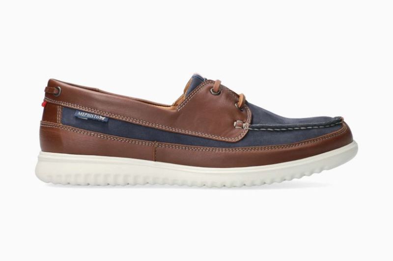 MEPHISTO MEN'S TREVIS-NAVY | STYLISH OUTLET