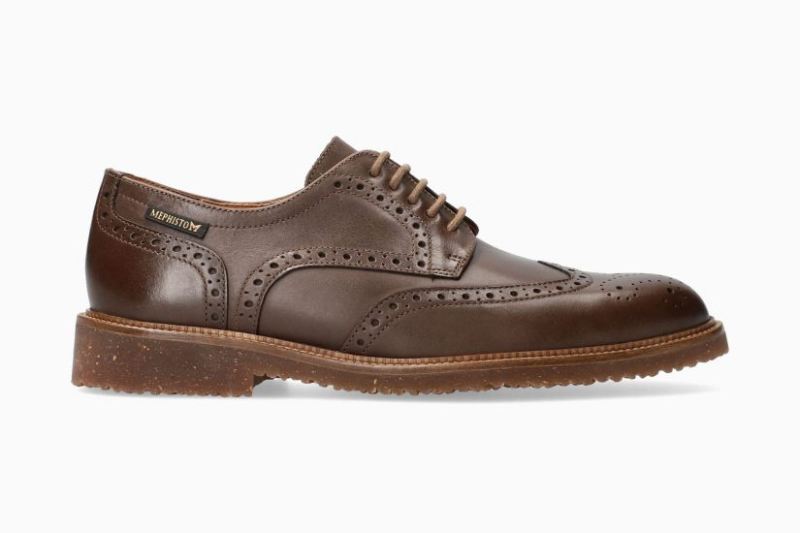 MEPHISTO MEN'S PIERS-DARK BROWN | STYLISH OUTLET