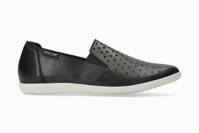 MEPHISTO WOMEN'S KORIE PERF-BLACK | STYLISH OUTLET