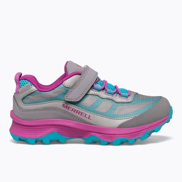 Merrell Canada Moab Speed Low A/C Waterproof-Grey/Silver/Turquoise