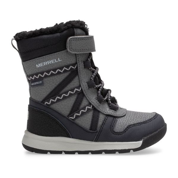 Merrell Canada Snow Crush 2.0 Waterproof Jr. Boot-Black/Grey