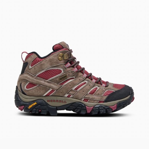 Merrell Canada Moab 2 Mid Waterproof-Boulder/Blush