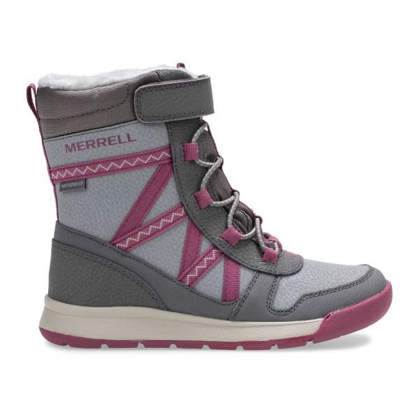 Merrell Canada Snow Crush 2.0 Waterproof Boot-Grey/Berry