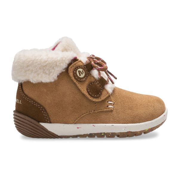 Merrell Canada Bare Steps® Cocoa Jr. Boot-Chestnut Suede