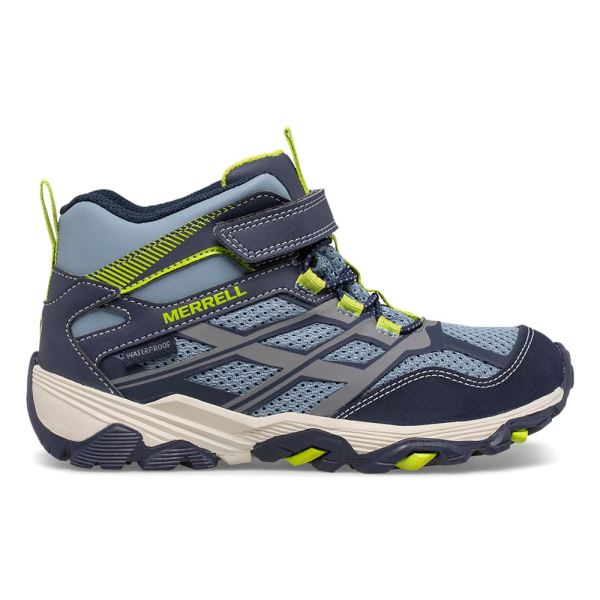 Merrell Canada Moab FST Mid A/C Waterproof Boot-Navy/China Blue