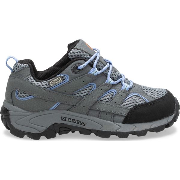 Merrell Canada Moab 2 Low Lace Waterproof Sneaker-Grey/Periwinkle