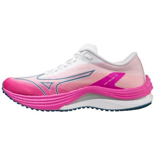 MIZUNO WOMEN'S WAVE REBELLION FLASH RUNNING SHOE-WHITE-SILVER (0073) | CANADA OUTLET
