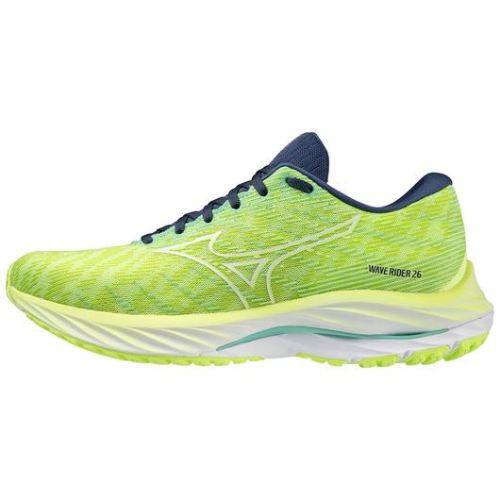 MIZUNO WOMEN'S WAVE RIDER 26 RUNNING SHOE-NEO LIME-WHITE (4M00) | CANADA OUTLET