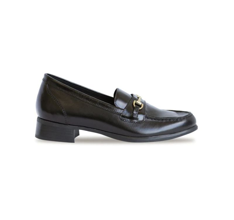 Munro Canada Outlet Women's Gryffin-Black Glazed Calf | Quick Ship!