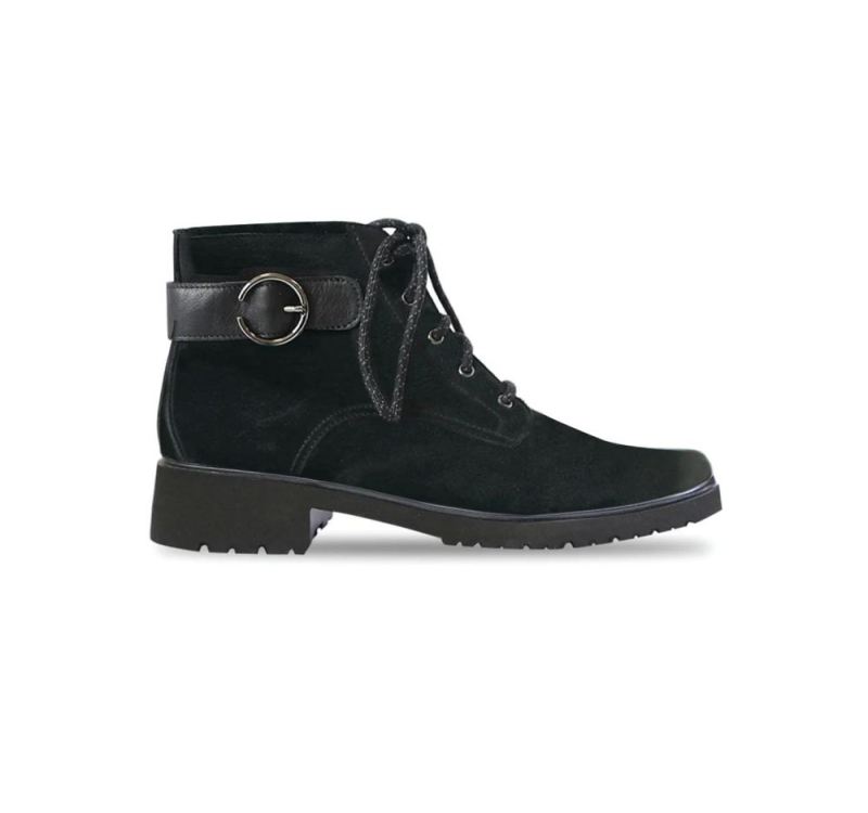 Munro Boots | Women's Bradley Ii-Black Nubuck | Quick Ship!