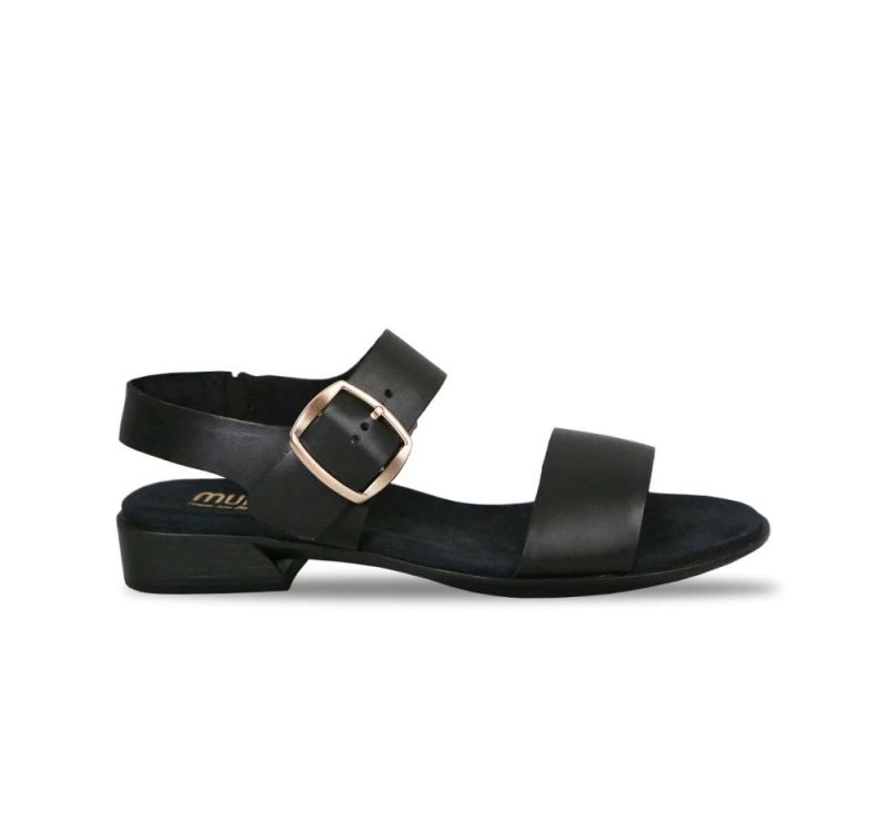 Munro Sandals | Women's Cleo-Black Leather | Quick Ship!