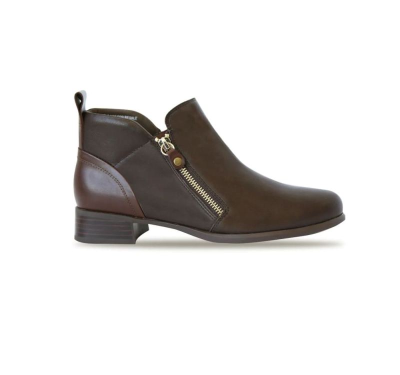 Munro Boots | Women's Neko-Chocolate Tumbled Leather | Quick Ship!