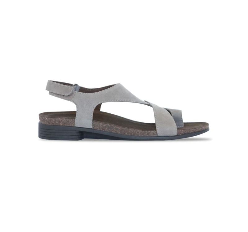 Munro Sandals | Women's Meghan-Slate Grey Nubuck | Quick Ship!