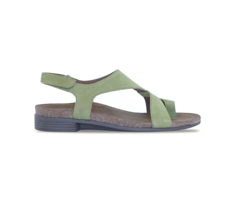 Munro Sandals | Women's Meghan-Green Nubuck | Quick Ship!