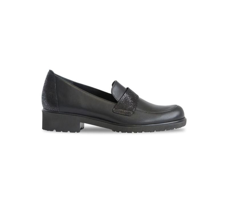 Munro Canada Outlet Women's Geena-Black Leather | Quick Ship!