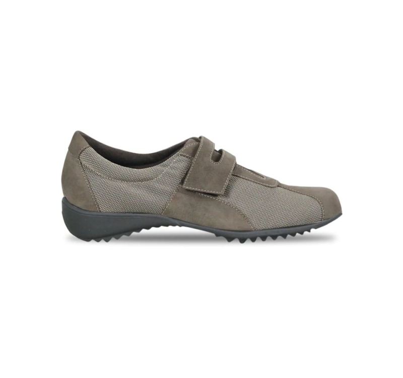 Munro Canada Outlet Women's Joliet Ii-Khaki Fabric/ Suede | Quick Ship!