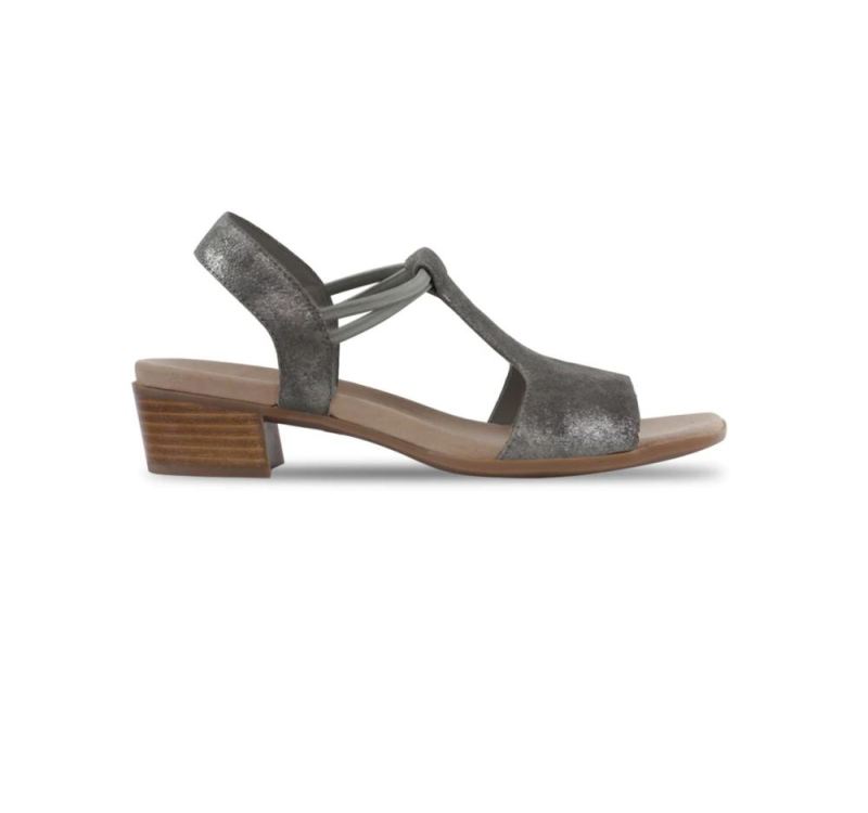Munro Sandals | Women's Susan-Gunmetal Metallic | Quick Ship!