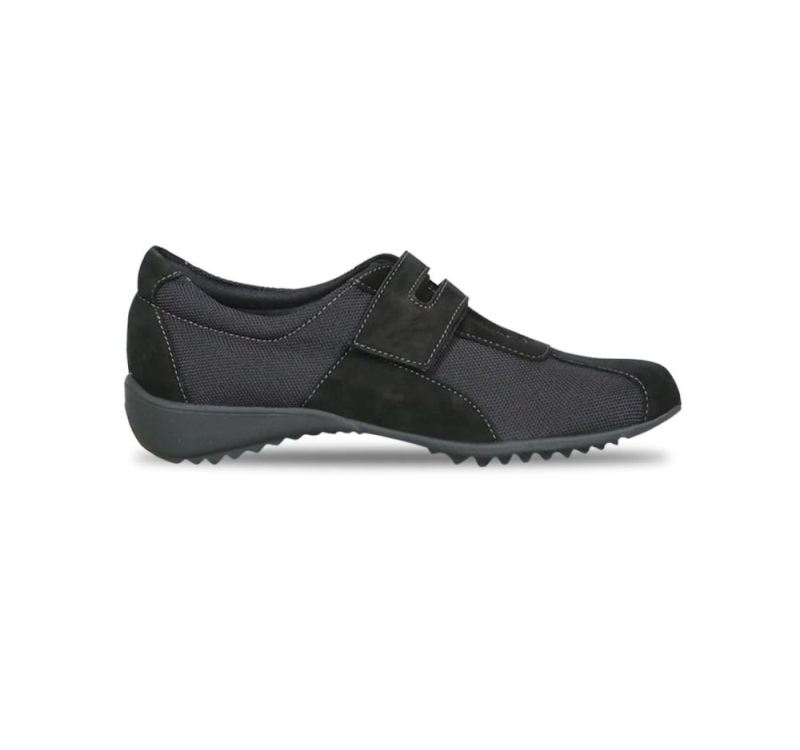 Munro Canada Outlet Women's Joliet Ii-Black Fabric/Suede | Quick Ship!