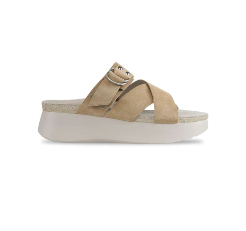 Munro Sandals | Women's Sofia-Tan Suede | Quick Ship!