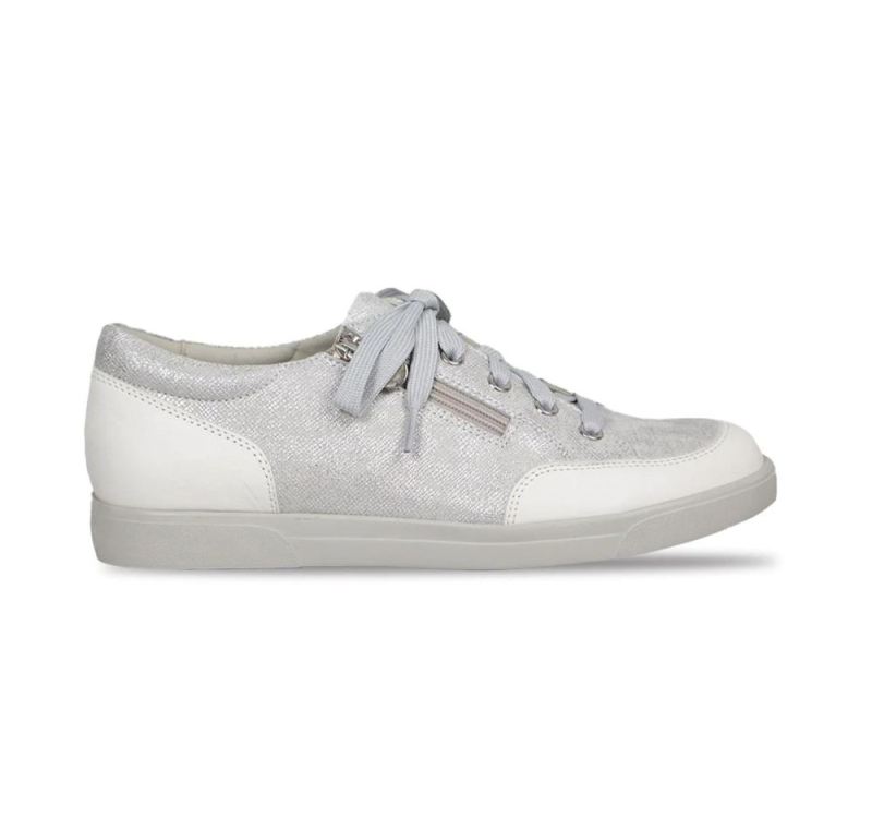 Munro Canada Outlet Women's Gabbie-White Metallic Print | Quick Ship!
