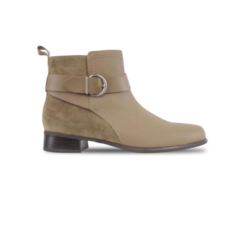 Munro Boots | Women's Chestnut-Taupe/ Sesame Combo | Quick Ship!