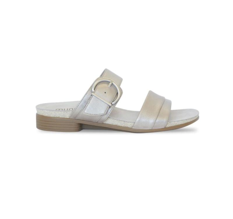 Munro Sandals | Women's Marissa-Taupe Metallic Sheep | Quick Ship!