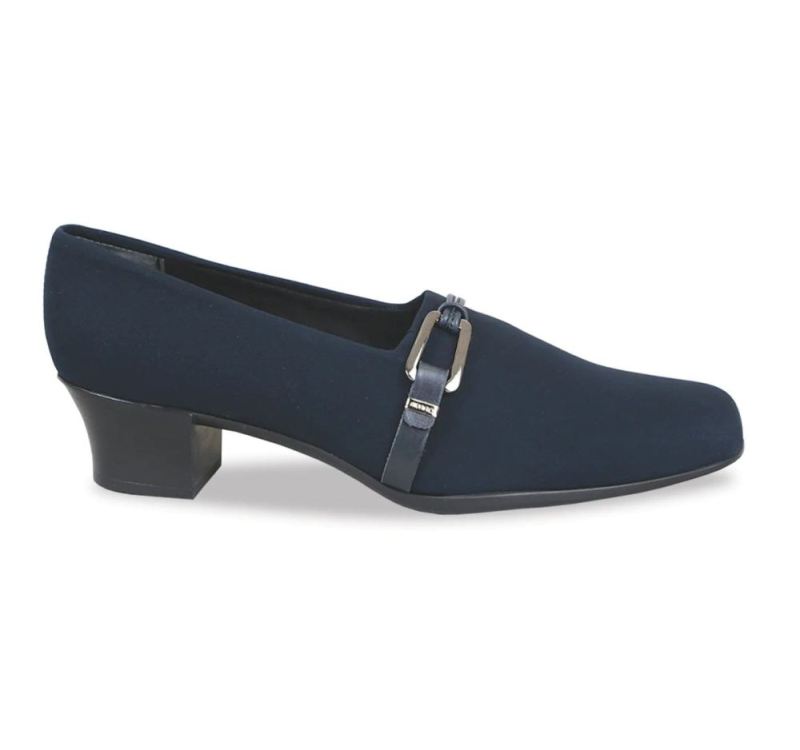 Munro Canada Outlet Women's Cindi-Navy Stretch Fabric | Quick Ship!