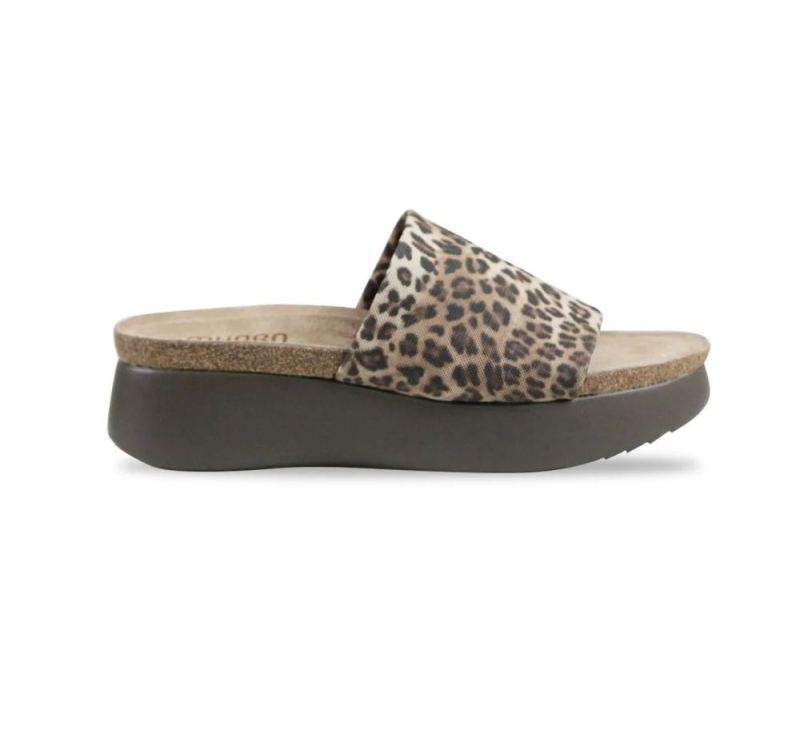 Munro Sandals | Women's Nalia-Leopard Stretch Fabric | Quick Ship!