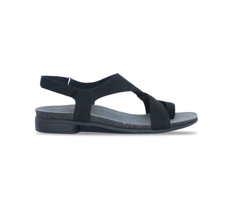 Munro Sandals | Women's Meghan-Black Nubuck | Quick Ship!