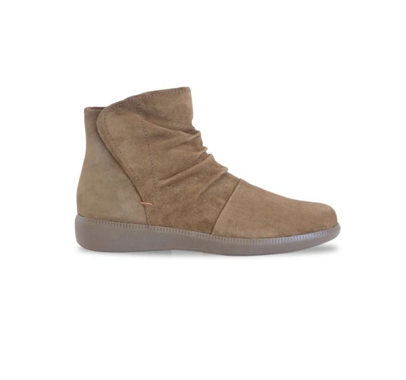 Munro Boots | Women's Scout-Toasted Sesame Suede | Quick Ship!