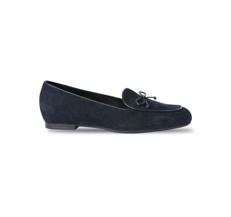 Munro Canada Outlet Women's Rossa-Navy Suede W/Suede Plug | Quick Ship!