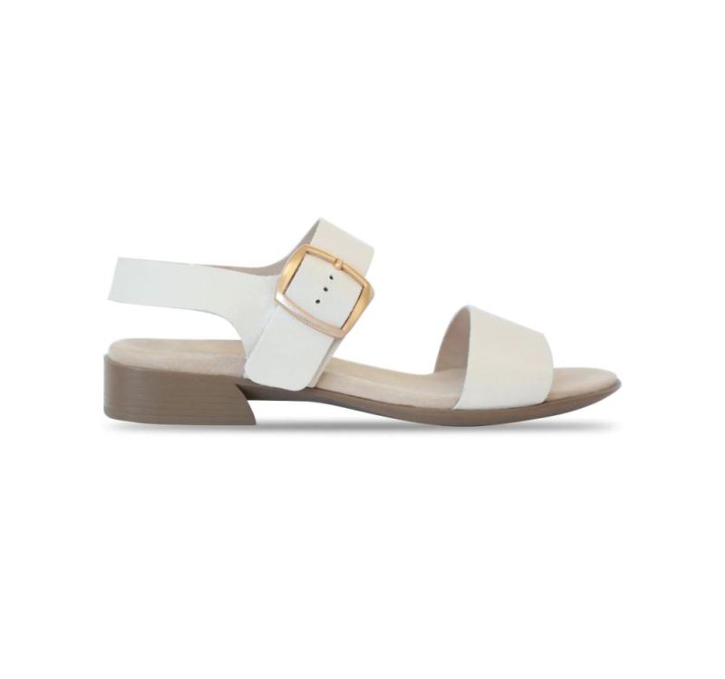 Munro Sandals | Women's Cleo-Cream Leather | Quick Ship!