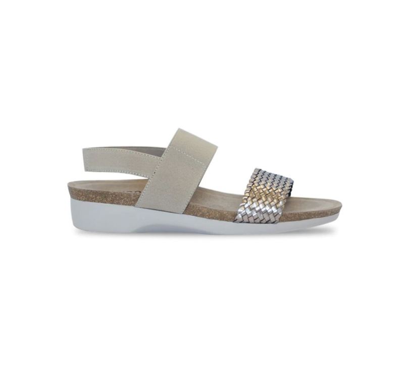 Munro Sandals | Women's Pisces-Gunmetal Woven | Quick Ship!