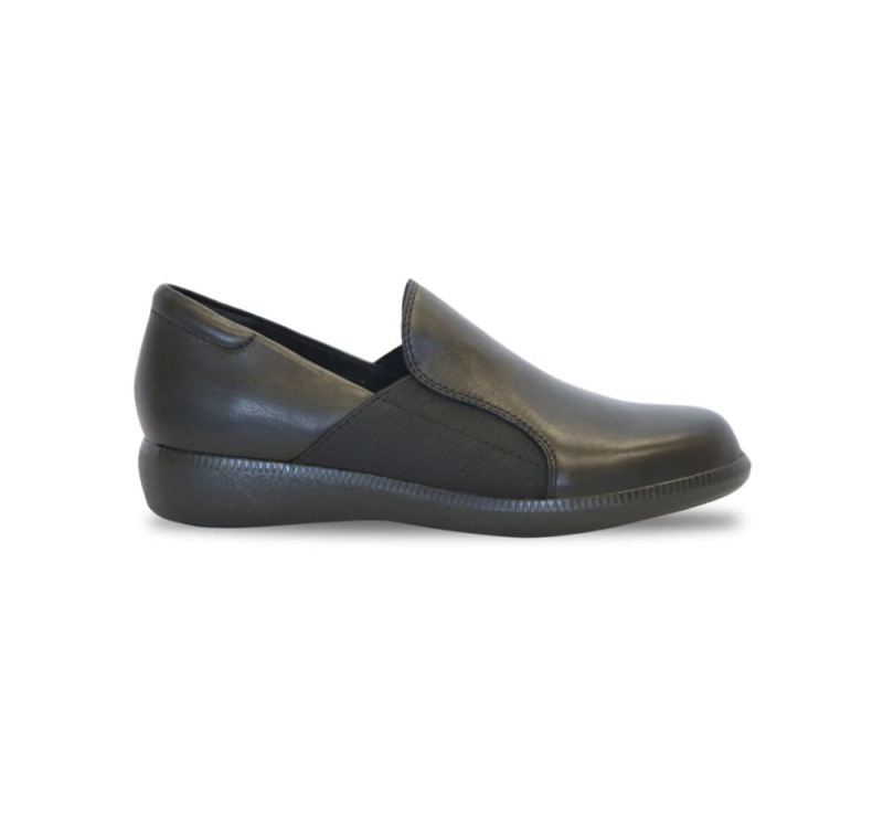 Munro Canada Outlet Women's Clay-Black Leather | Quick Ship!