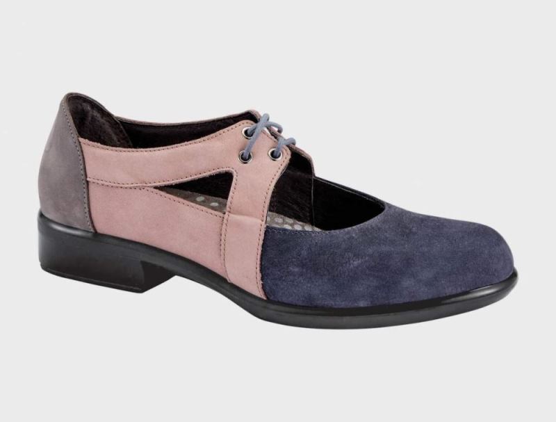 Naot | Alisio-Navy Velvet Nubuck / Mauve Nubuck / Smoke Gray Nubuck