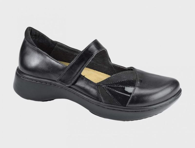 Naot | Adriatic-Black Madras / Black Velvet / Black Suede / Black Patent