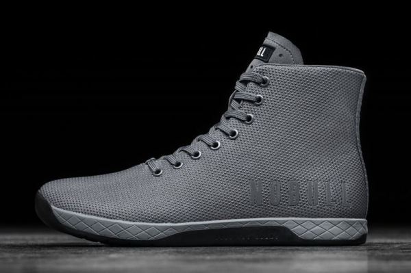 NOBULL WOMEN'S SHOES HIGH-TOP DARK GREY BLACK TRAINER | CANADA OUTLET