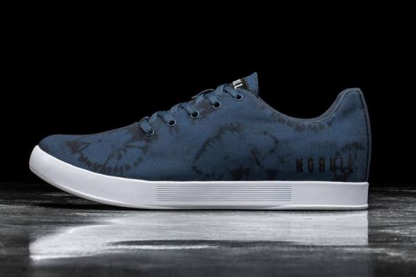NOBULL MEN'S SHOES NAVY TIE-DYE CANVAS TRAINER | STYLISH OUTLET