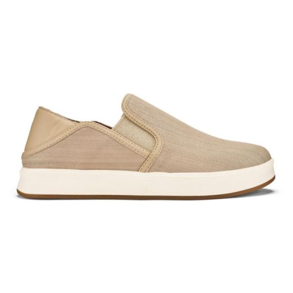 Olukai | Ki'ihele 'Ili Women's Leather Sneakers - Beige